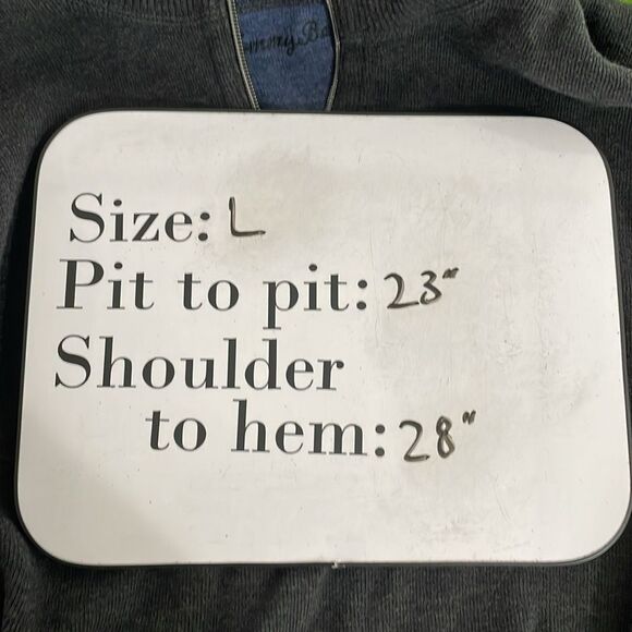 Tommy Bahama Men’s Reversible 1/4 Zip Sweater Pullover Blue Black 23”x28” - Picture 9 of 9